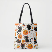 Halloween Pattern Canvas tas (Voorkant)