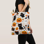 Halloween Pattern Canvas tas (Dichtbij)
