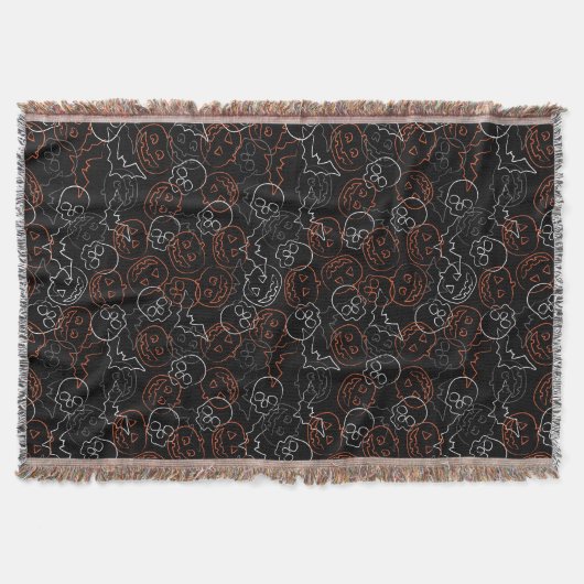 Halloween Pattern Deken (Voorkant)