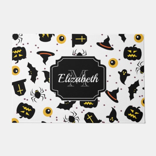 Halloween Pattern Deurmat (Voorkant)