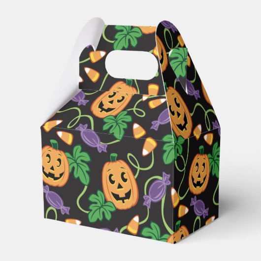 HALLOWEEN PATTERN Favor Box Bedankdoosjes (Voorkant Zijde)