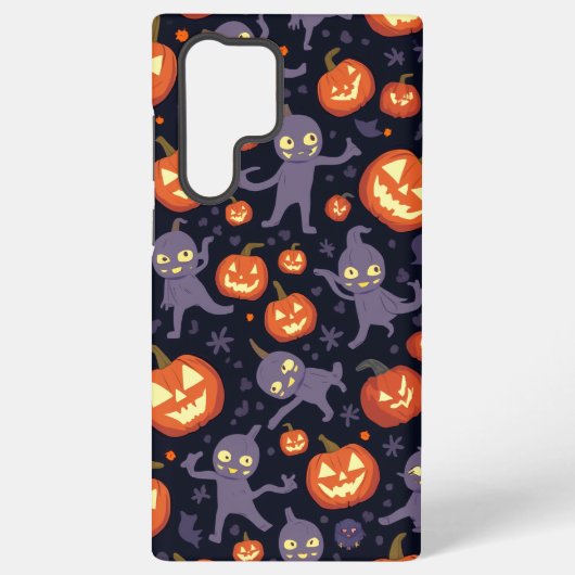 Halloween Pattern Galaxy Hoesje Samsung Galaxy Hoesje (Achterkant)