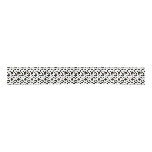 Halloween Pattern Grosgrain Lint (Voorkant)