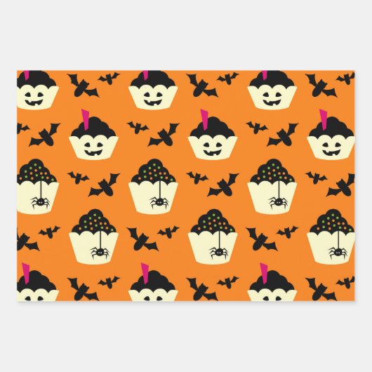 Halloween Pattern Inpakpapier Vel (Voorkant 3)