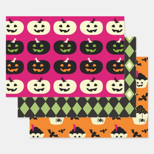 Halloween Pattern Inpakpapier Vel (Set)