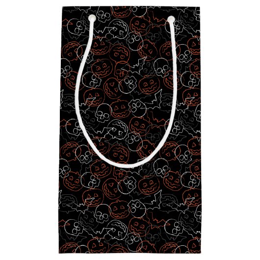 Halloween Pattern Klein Cadeauzakje (Voorkant)