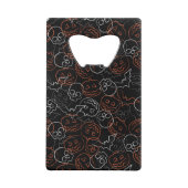Halloween Pattern Kredietkaart Flessenopener (Achterkant)