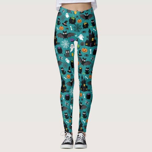 Halloween Pattern Leggings (Voorkant)