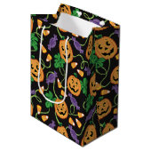 HALLOWEEN PATTERN MEDIUM CADEAUZAKJE (Voorkant Gekanteld)