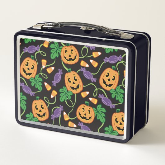 HALLOWEEN PATTERN Metaal Lunchbox (Achterkant)
