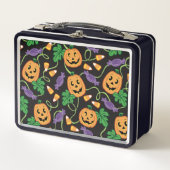 HALLOWEEN PATTERN Metaal Lunchbox (Voorkant)