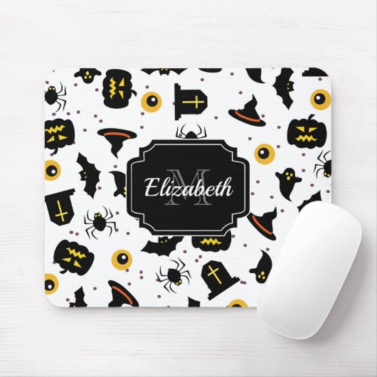 Halloween Pattern Muismat (Met muis)