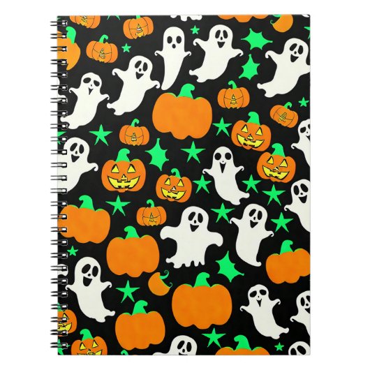 Halloween Pattern Notitieboek (Voorkant)