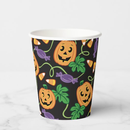 HALLOWEEN PATTERN PAPIEREN BEKERS (Achterkant)