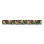 HALLOWEEN PATTERN SATIN RIBBON LINT (Voorkant)