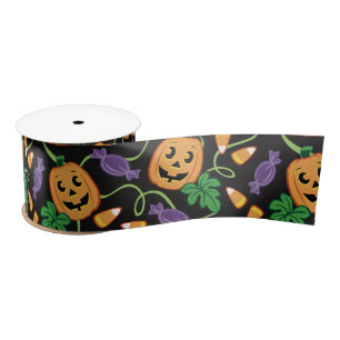 HALLOWEEN PATTERN SATIN RIBBON LINT