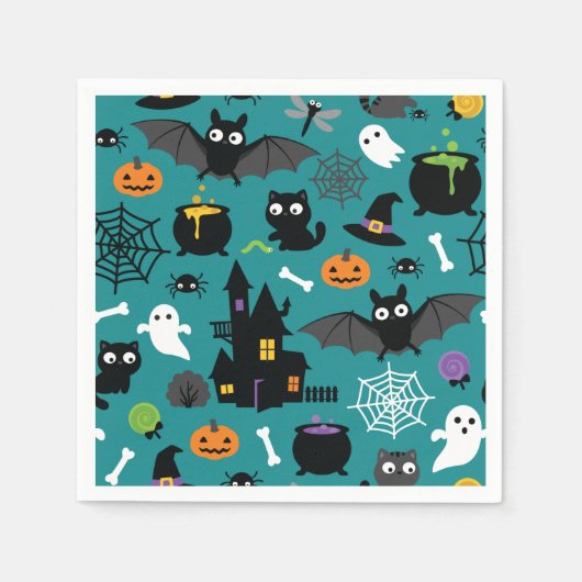 Halloween Pattern Servet (Voorkant)