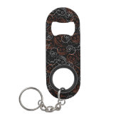 Halloween Pattern Sleutelhanger Flessenopener (Voorkant)