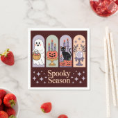 Halloween Pattern Spooky Season Servet (Insitu)