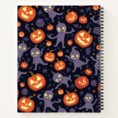 Halloween Pattern Square Note Notitieboek (Achterkant)
