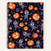 Halloween Pattern Square Note Notitieboek (Voorkant)