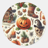 Halloween Pattern sticker (Voorkant)