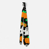 Halloween Pattern Stropdas (Achterkant)