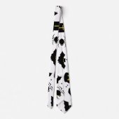 Halloween Pattern Stropdas (Achterkant)