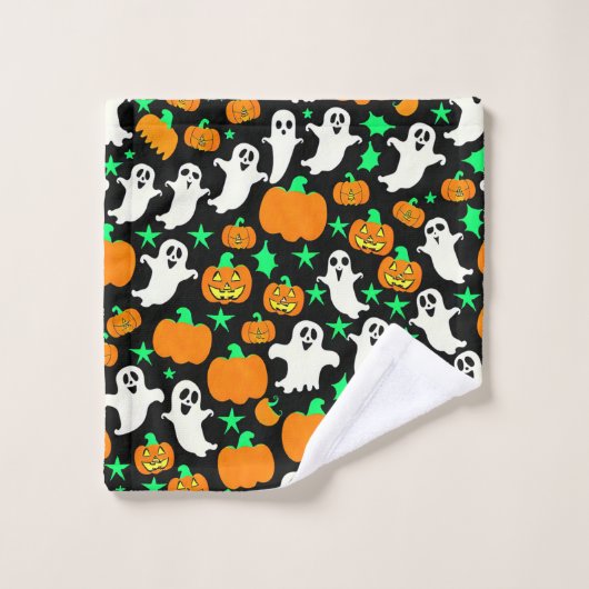 Halloween Pattern Washandje (Wasdoekje)