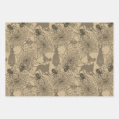 Halloween Pattern Witch Pet Cat Spider 3 Neutraal Inpakpapier Vel (Voorkant 3)