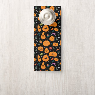 Halloween Pattern With Candy and Black Pattern