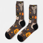Halloween patterned Crew Sokken (Links)