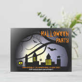 Halloween paysage urbain adulte Fête Invitation (Debout devant)