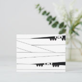 Halloween Peeking Mummy Briefkaart (Staand voorkant)