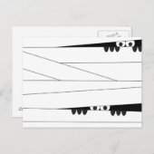 Halloween Peeking Mummy Briefkaart (Voorkant / Achterkant)