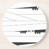 Halloween Peeking Mummy Zandsteen Onderzetter (Voorkant)