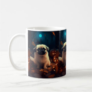 Halloween Pekingees Met Pompoenen Eng Koffiemok