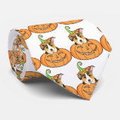 Halloween Pembroke Welsh Corgi Stropdas (Opgerold)
