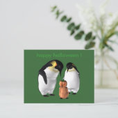 Halloween Penguin Briefkaart (Staand voorkant)