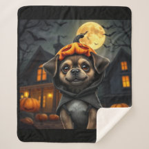 Halloween Pet Fleece Gooi 🎃 Spooky Deken