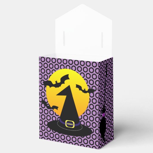 Halloween Pet in het maanlicht Bedankdoosjes (Geopend)