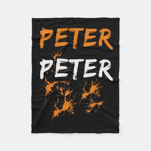 Halloween Peter Pumpkin Eater Kostuumkoppels Fleece Deken (Voorkant)