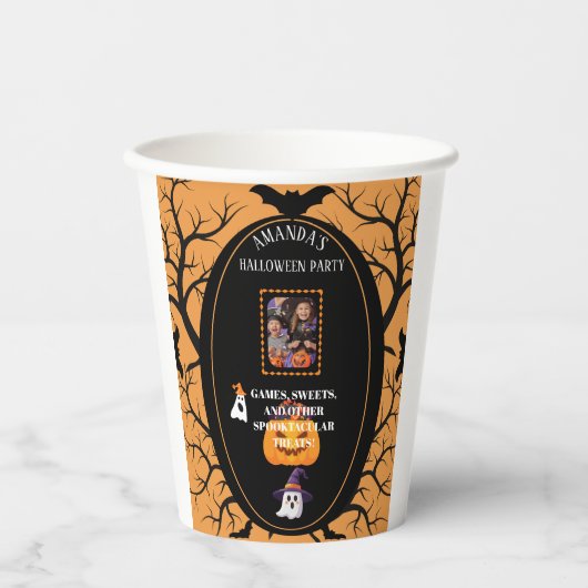 Halloween Photo Party Papieren bekers (Voorkant)