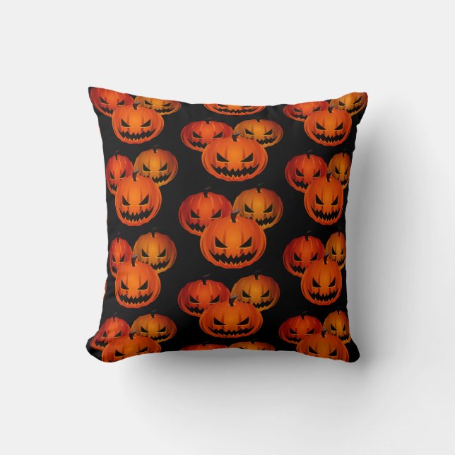 Halloween Pillow-Scary pomkins Kussen (Voorkant)