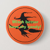 Halloween Pin Ronde Button 7,6 Cm (Voorkant)