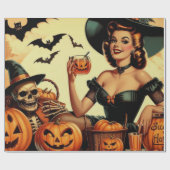  Halloween Pin-Up Cadeaupapier (Vlak)
