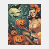  Halloween Pin Up Fleece Deken (Voorkant)