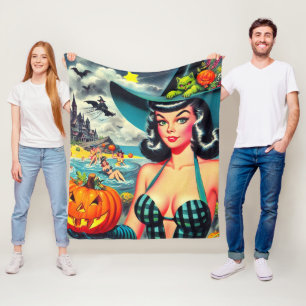  Halloween Pin-up Fleece Deken