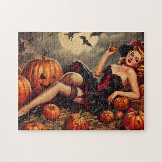 Halloween Pin Up Legpuzzel (Horizontaal)