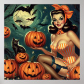 Halloween Pin Up Poster (Voorkant)